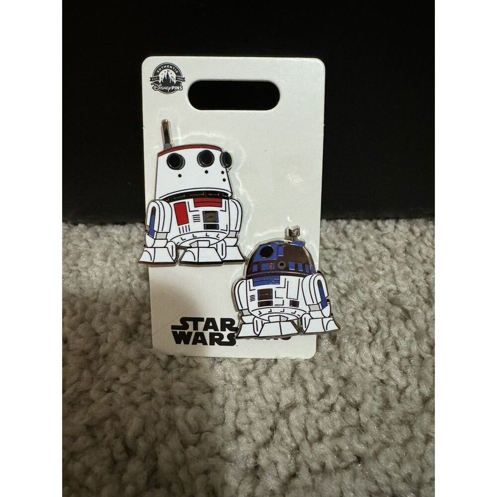 New Disney Parks Star Wars Droid R2-D2 & R4-D5 2 Pin Set Galaxy Edge Lot Pins